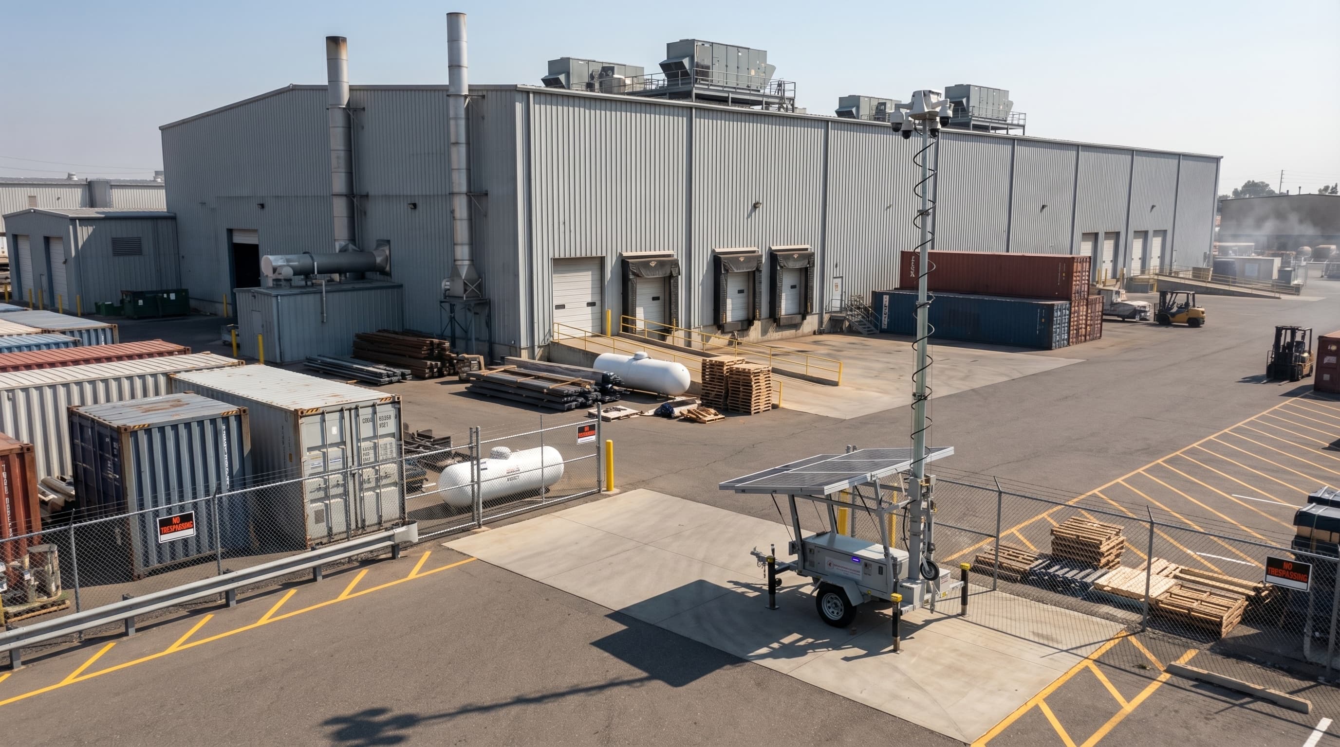 Distribution center secured with SCT+ monitoring